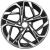 Khomen KHW 1716 7x17 5*112 ET40 DIA57.1 Black-FP Литой